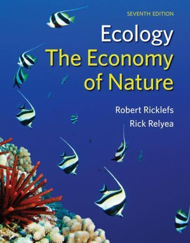 Ecology: the Economy of Nature by Rick Relyea and Robert E. Ricklefs (2013,…