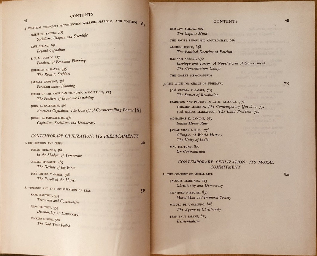 Man in Contemporary Society, Columbia Press Hardcovers 1955, 1956; not ex-libris