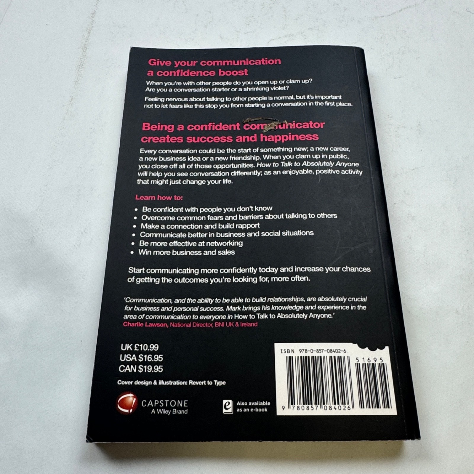 How To Talk To Absolutely Anyone Self-Help Paperback by Mark Rhodes
