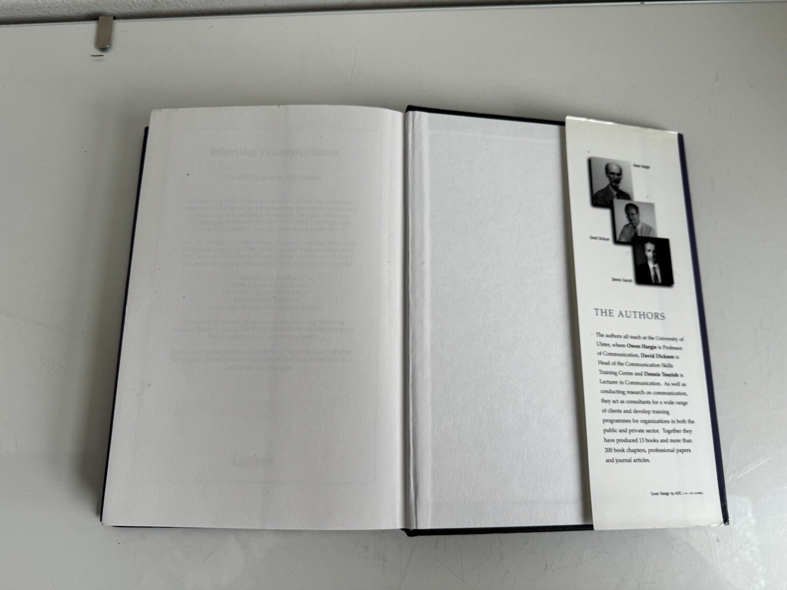 Communication in Management,Owen D W Hargie 1999 Hardcover Dickson Tourish Book