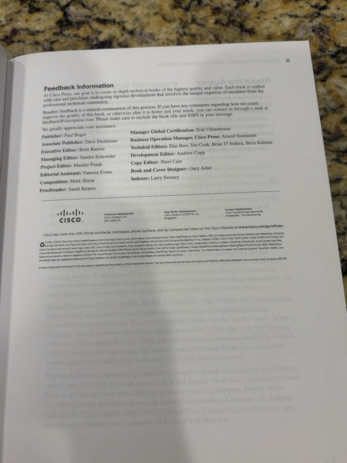CCENT/CCNA ICND1 640-822 Official Cert Guide (3rd Edition) – VERY GOOD
