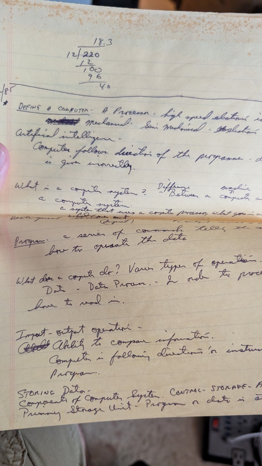 Computers: Concepts and Uses Plus Notes, Project Info And Tests. A Time Capsule!