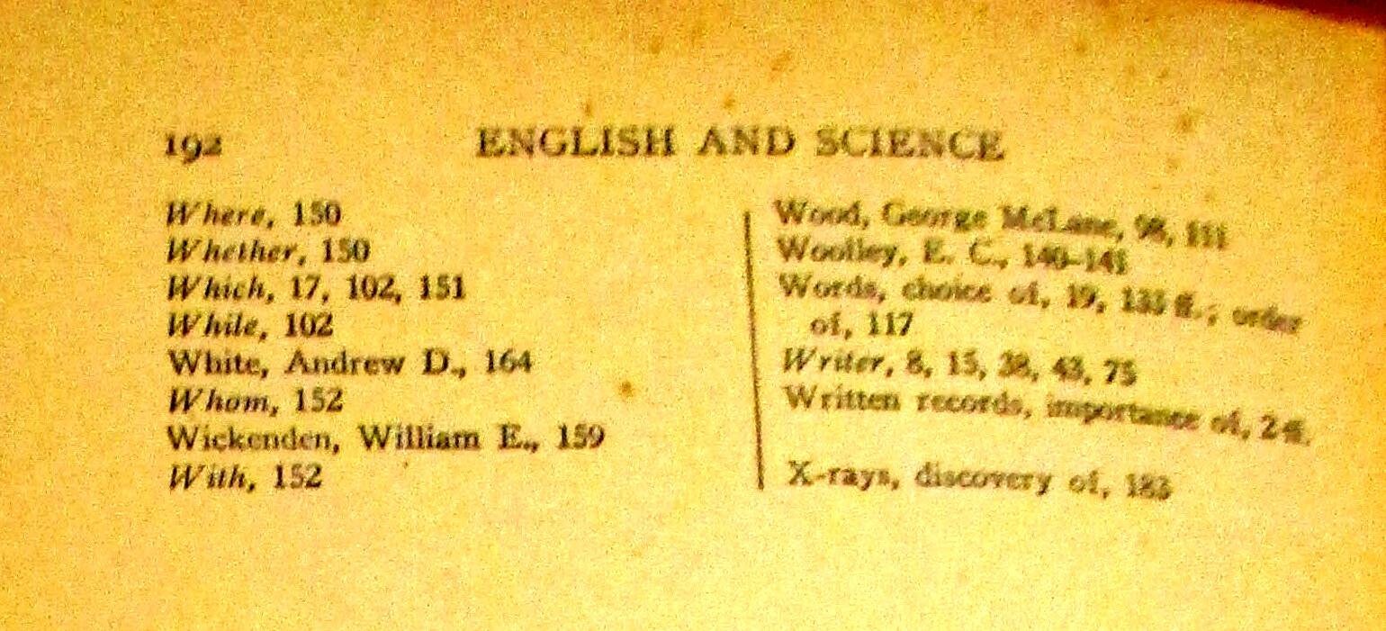 1929 English and Science by Philip B. McDonald H/C 192 Pages