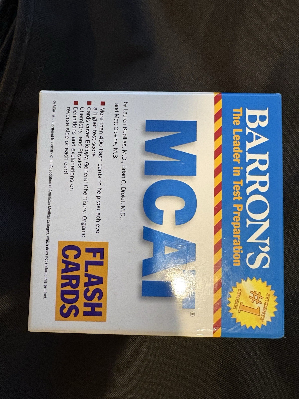 Barron’s Test Prep Ser.: MCAT Flash Cards by Jay B. Cutts (2015)