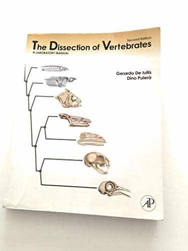 The Dissection of Vertebrates – Paperback, by De Iuliis PhD – Very Good o