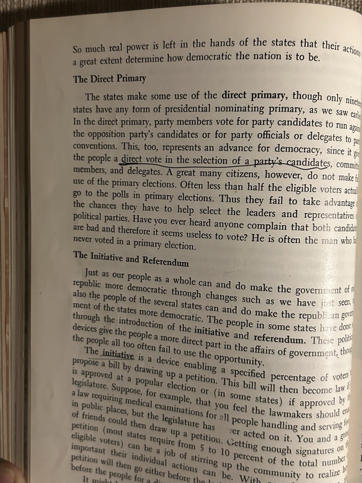 Vintage Civics Textbook ‘Government In Our Republic’ 1960’ Hardcover