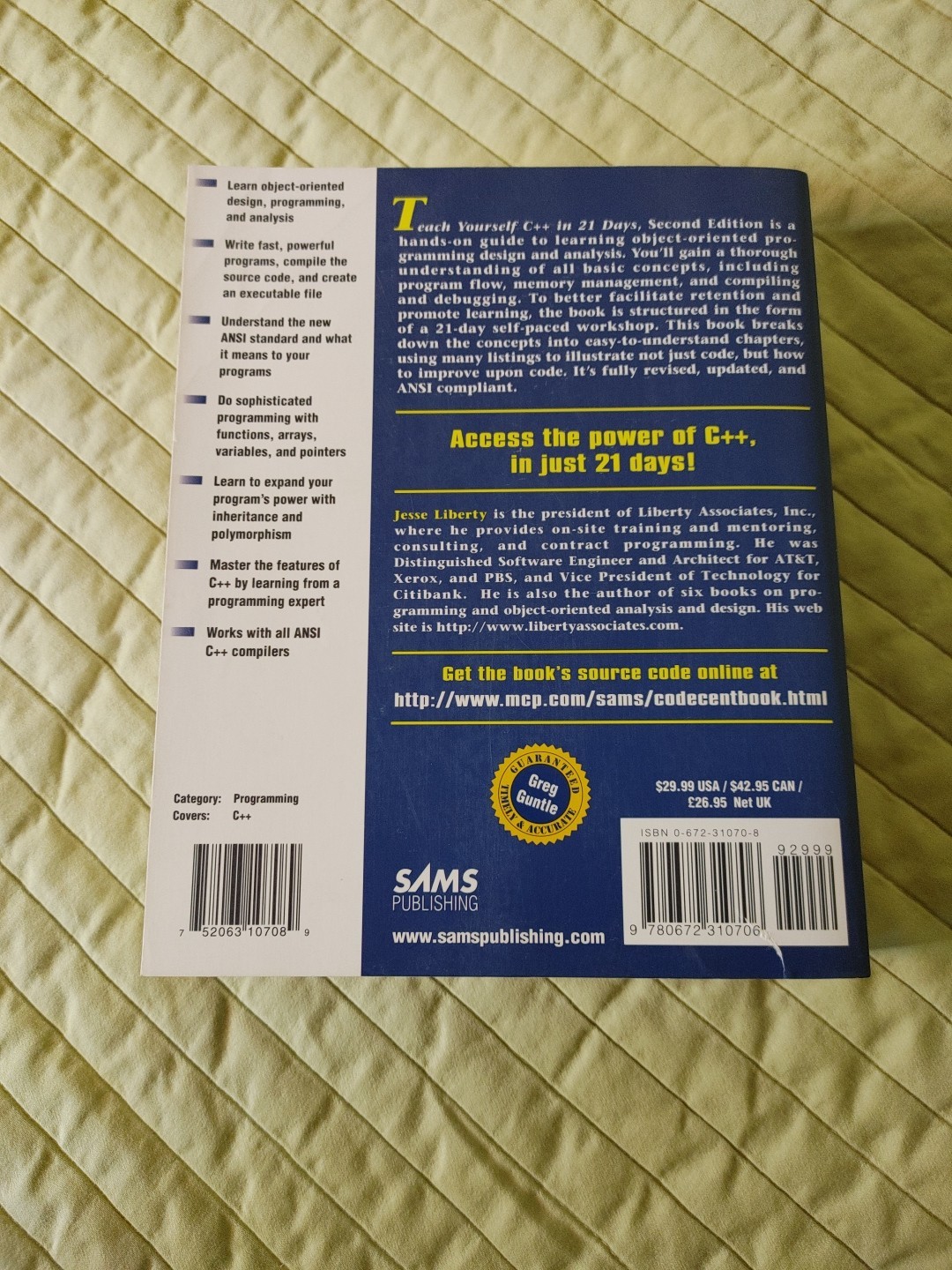 Sams’ Teach Yourself C++ in 21 Days: Complete Compiler Edition