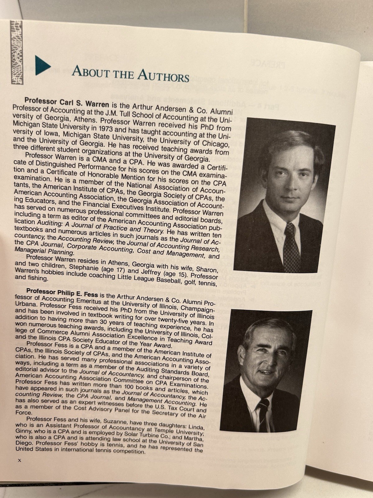 Financial Accounting – Hardcover, by Warren and Fess – 4th Edition SKU F3