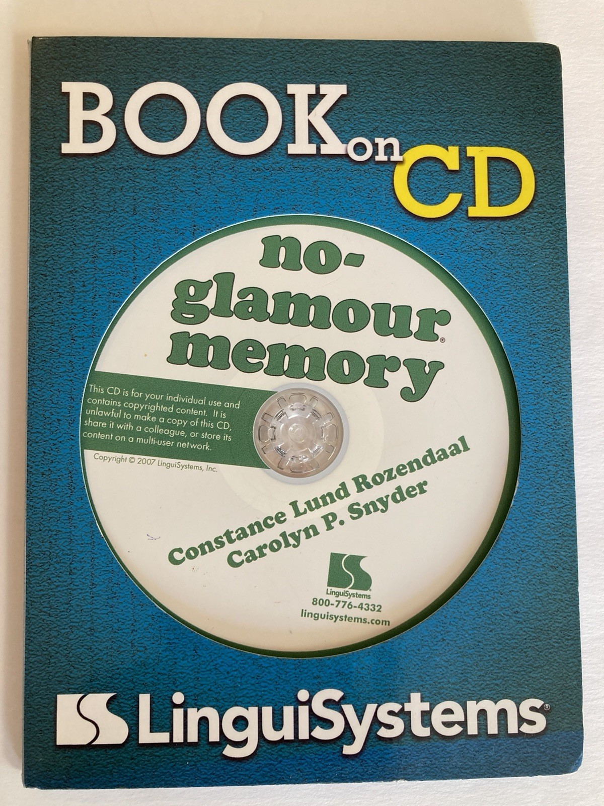 NO GLAMOUR MEMORY HTF Linguisystems Book on CD