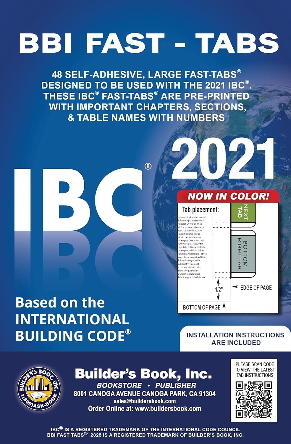 2021 International Building Code (IBC) Fast Tabs Pamphlet – February 11, 2021