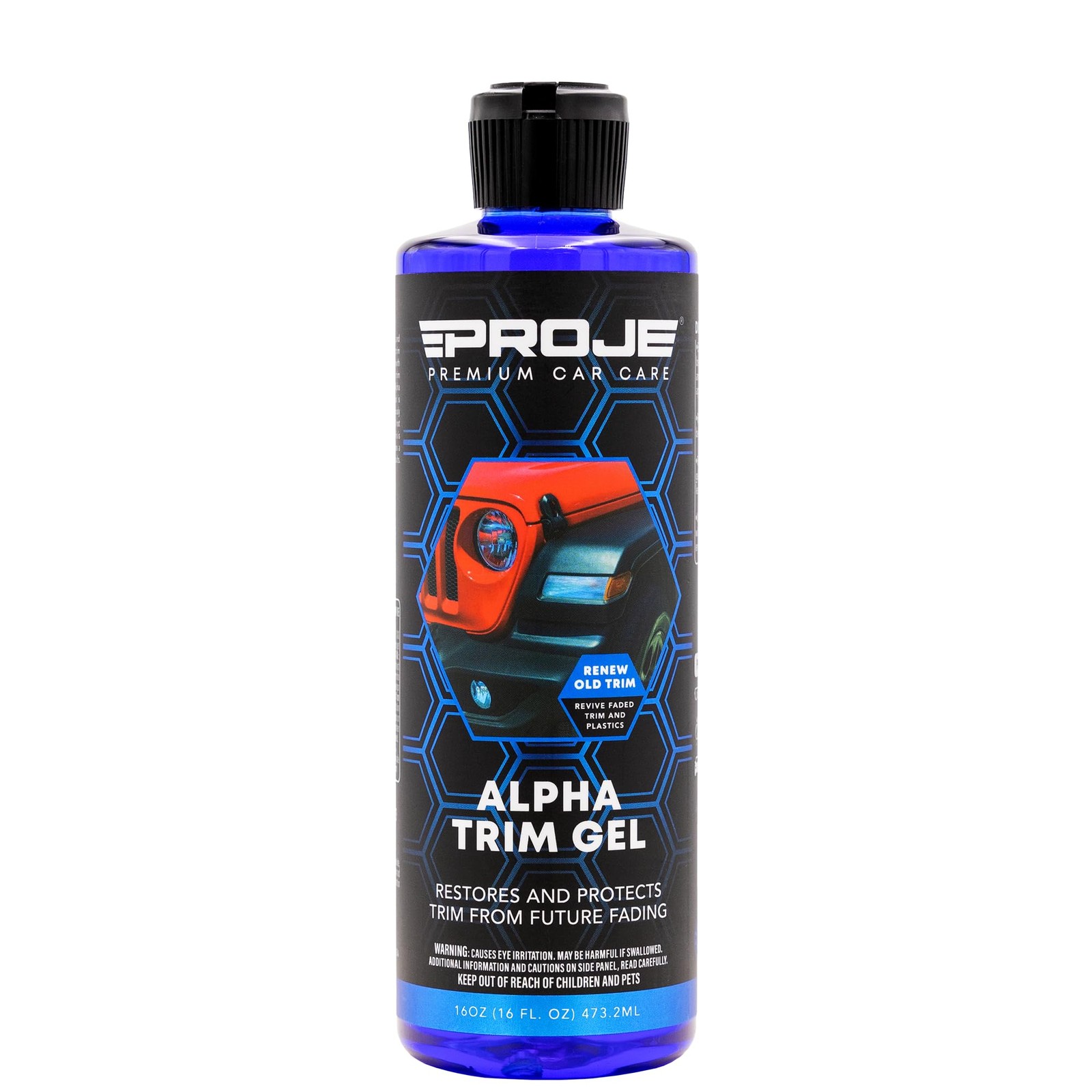 Alpha Trim Gel Plastic Restorer Trim Coat for Cars 16 Fl Oz PROJE’
