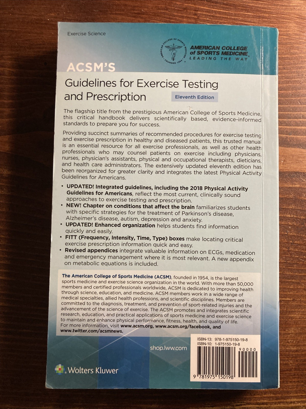 Lippincott Connect-Acsm Ser.: ACSM’s Guidelines for Exercise Testing and…