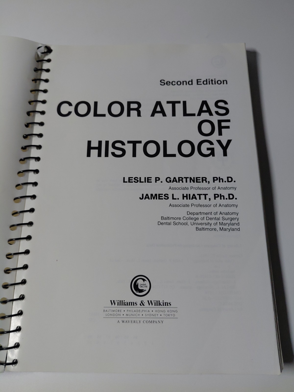 Color Atlas of Histology 1994 Paperback