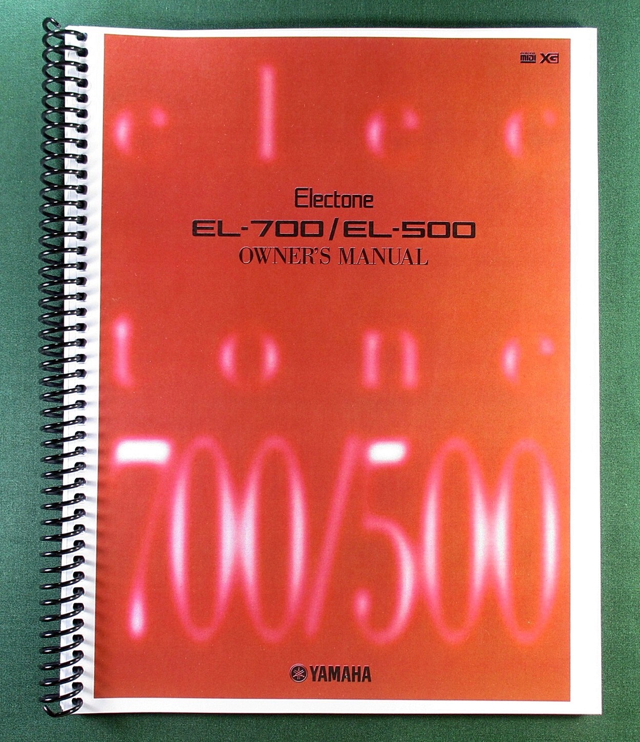 Yamaha EL-700 EL-500 Instruction Manual: 184 Pages & Protective Covers!