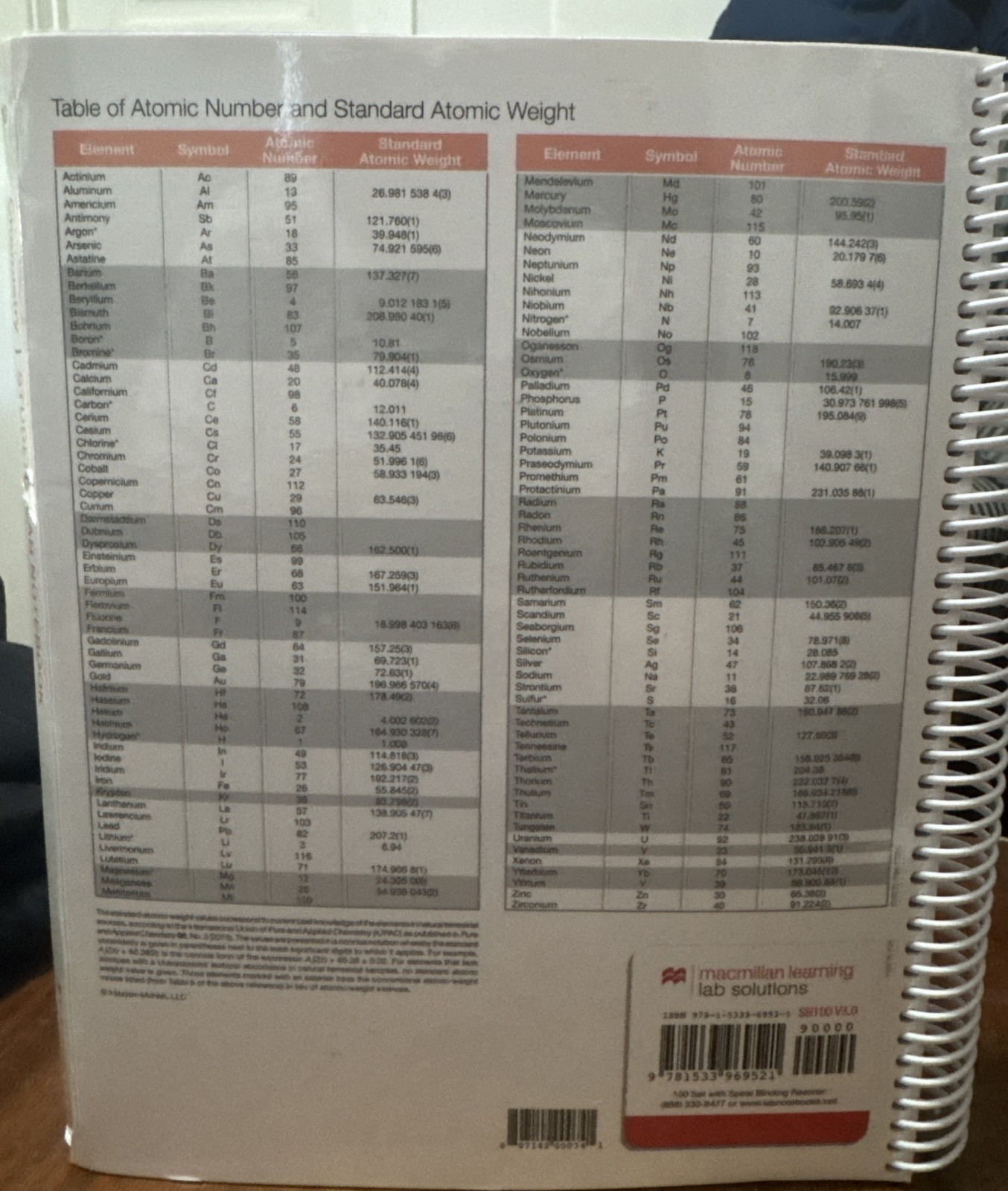 Student Lab Notebook: Chemistry – 100 Duplicate Sets by Hayden-McNeil (2024,…