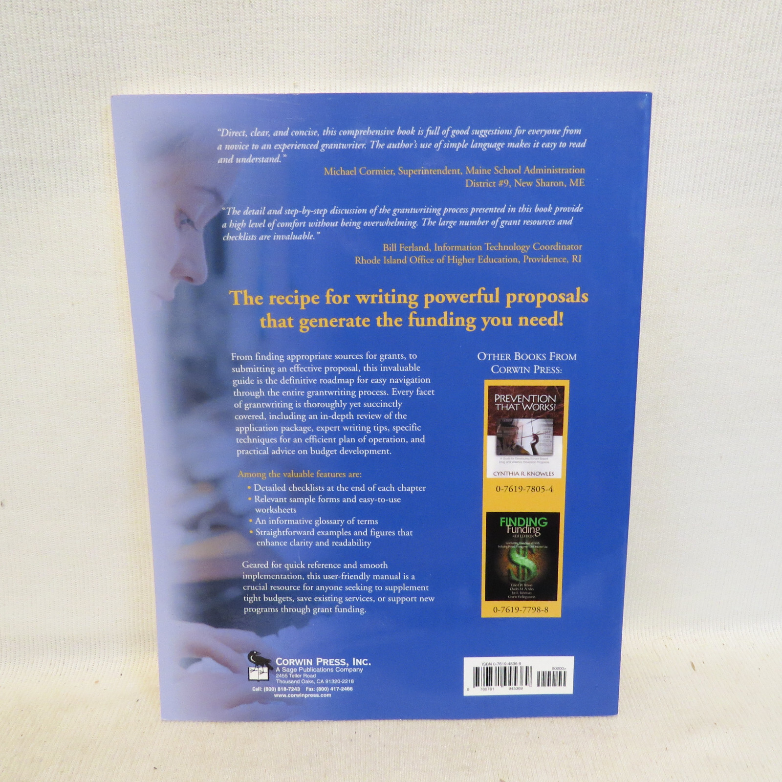 The First-Time Grantwriter′s Guide to Success (Corwin Press) by Knowles, Cynthia