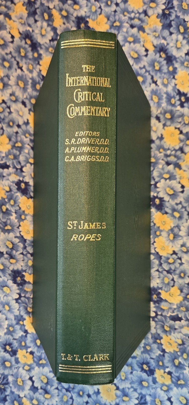 The Book Of St. James, The International Critical Commentary James Ropes 1978 HC