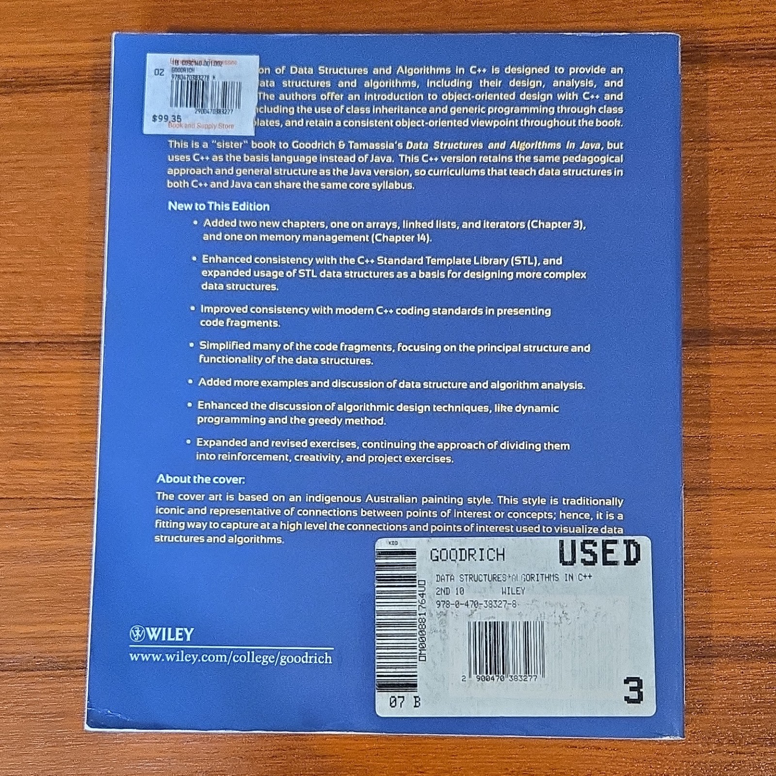 Data Structures & Algorithms in C++ Second Edition Paperback Wiley Goodrich
