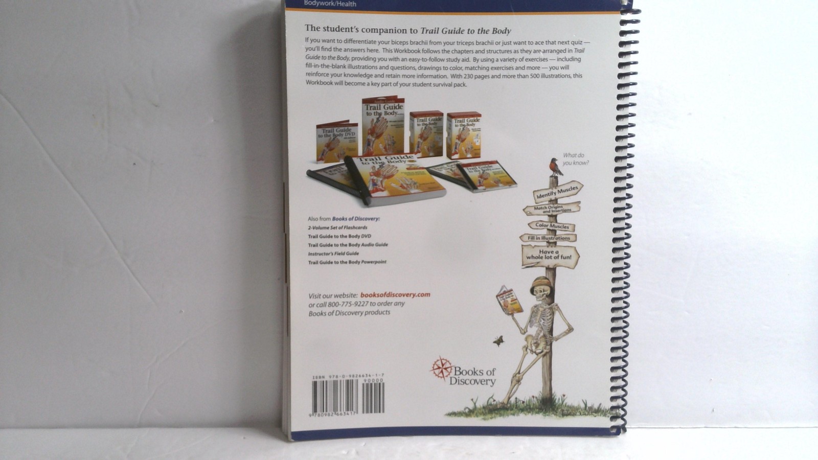 Trail Guide To The Body Student Workbook 4th Ed Andrew Biel Spiral Bound Anatomy