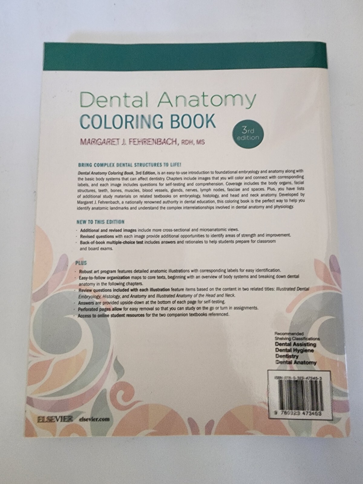 Dental Anatomy Coloring Book, Paperback by Fehrenbach, Margaret J. (EDT), Bra…