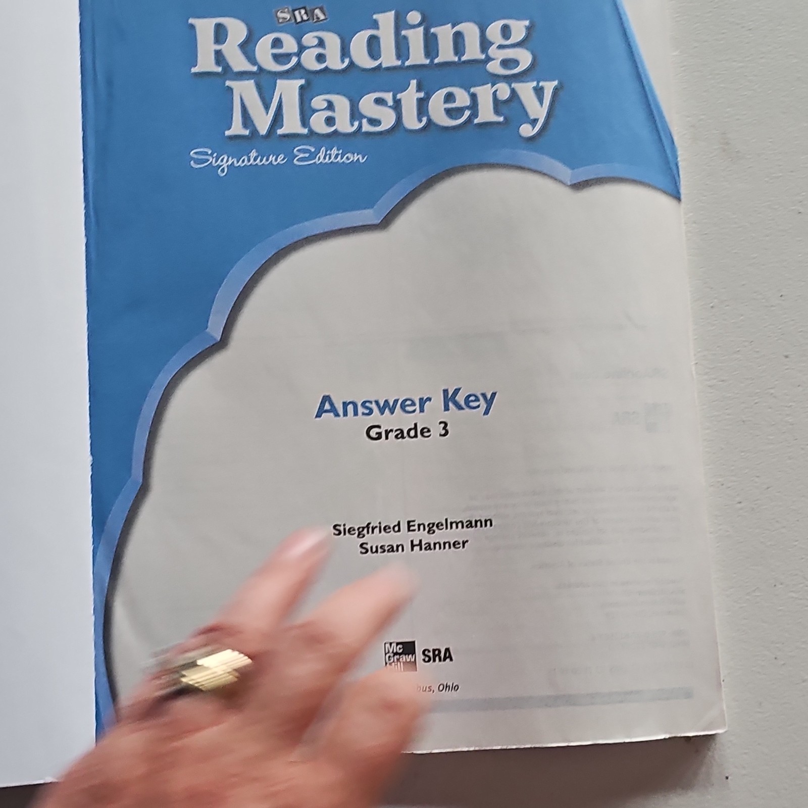 SRA/McGraw-Hill Reading Mastery Signature Ed Answer Key Grade 3 2008