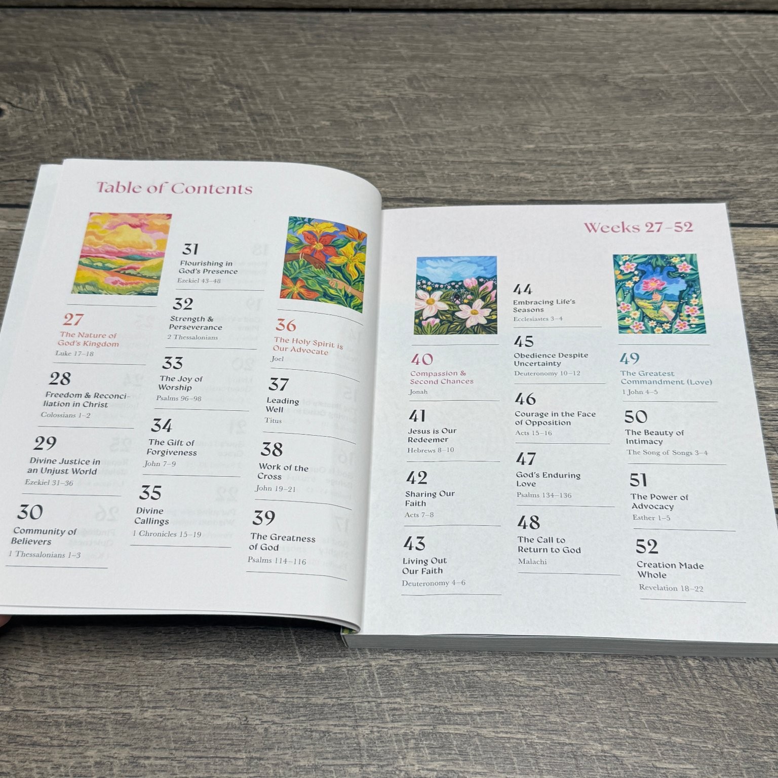 A Beautiful Year in the Bible Alabaster Creative Inc. 2024 52-Week Bible Study