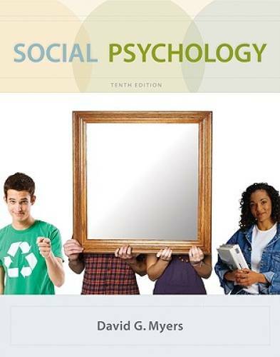 Social Psychology, 10th Edition – Hardcover By David G. Myers – GOOD