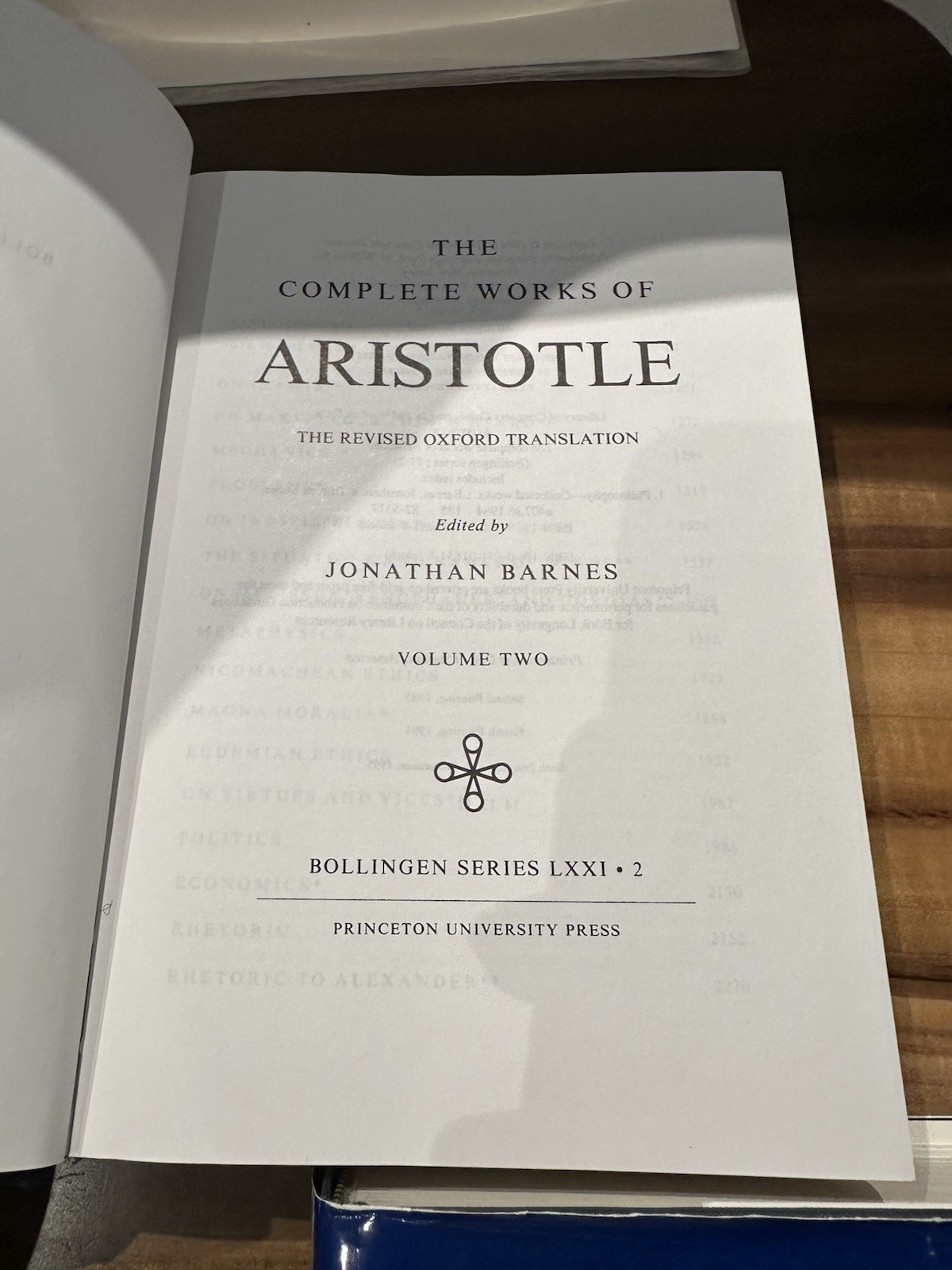 The Complete Works of ARISTOTLE Vols 1 & 2 Revised Oxford Translation Hardcover