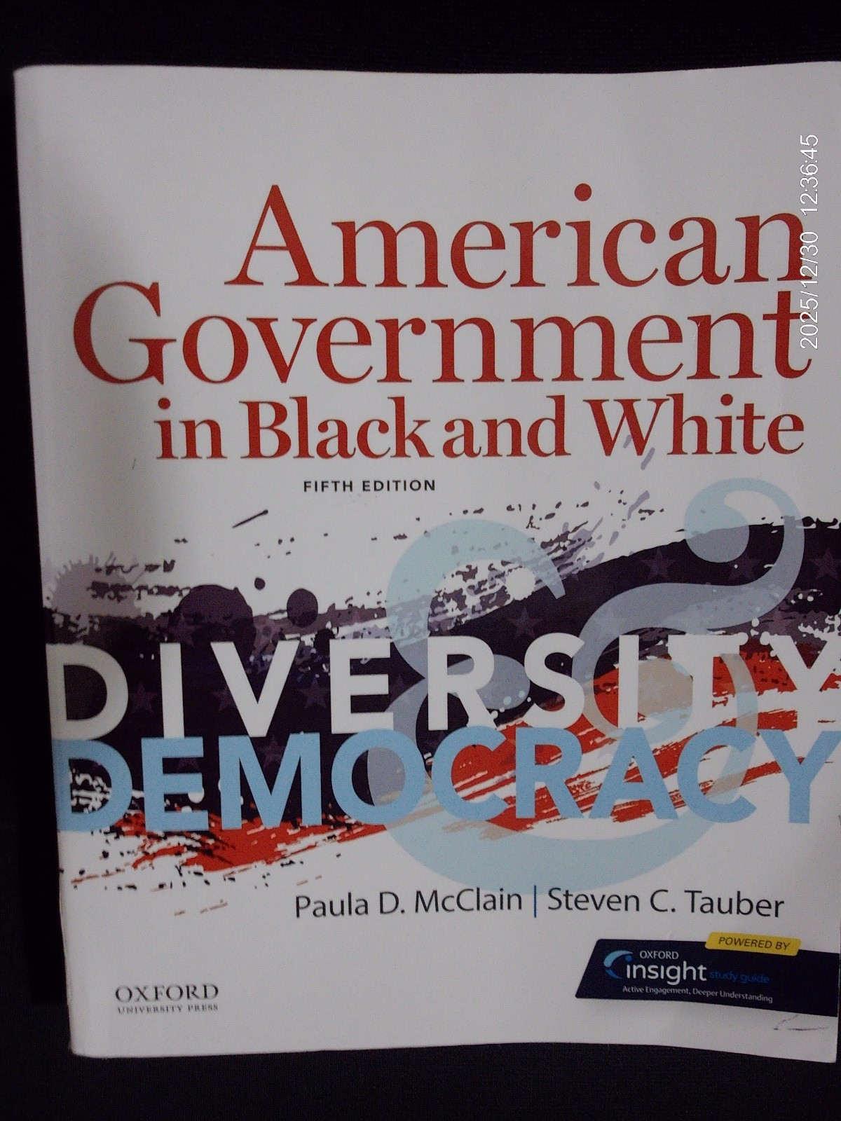 American Government in Black and White : Diversity and Democracy (2021, PB)