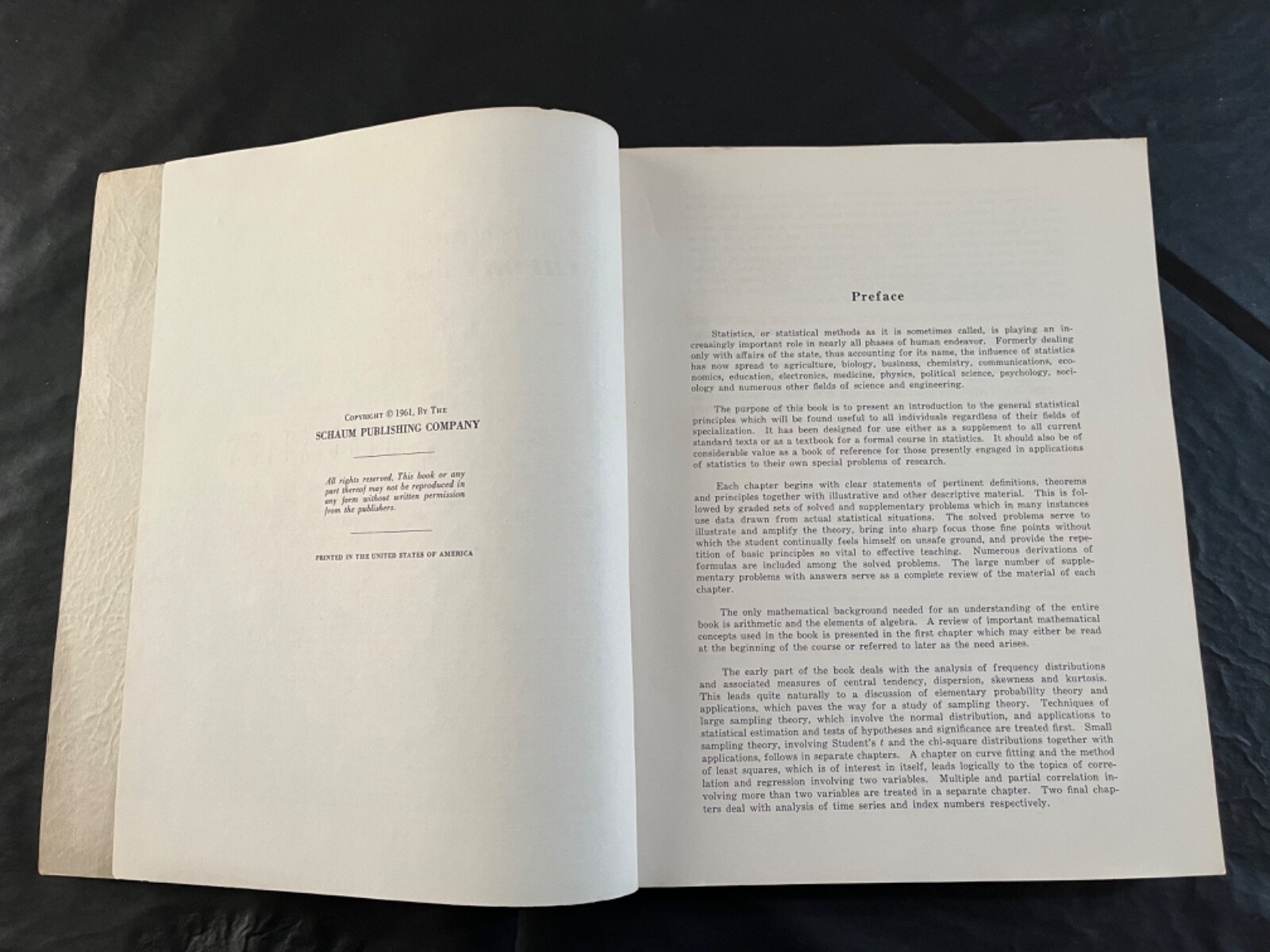 Schaum’s Outline Series Theory and Problems of Statistics 1961 Murray R. Spiegel