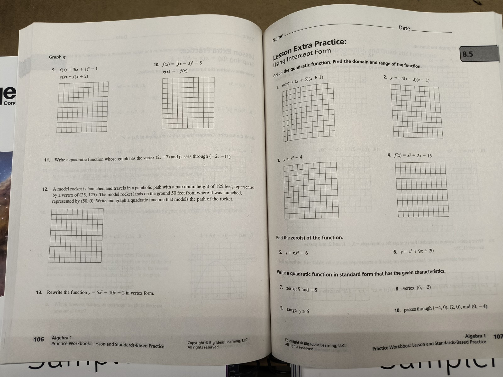 Algebra 1 Concepts Connections Ron Larson Paul Battaglia 2025 Teachers Edition