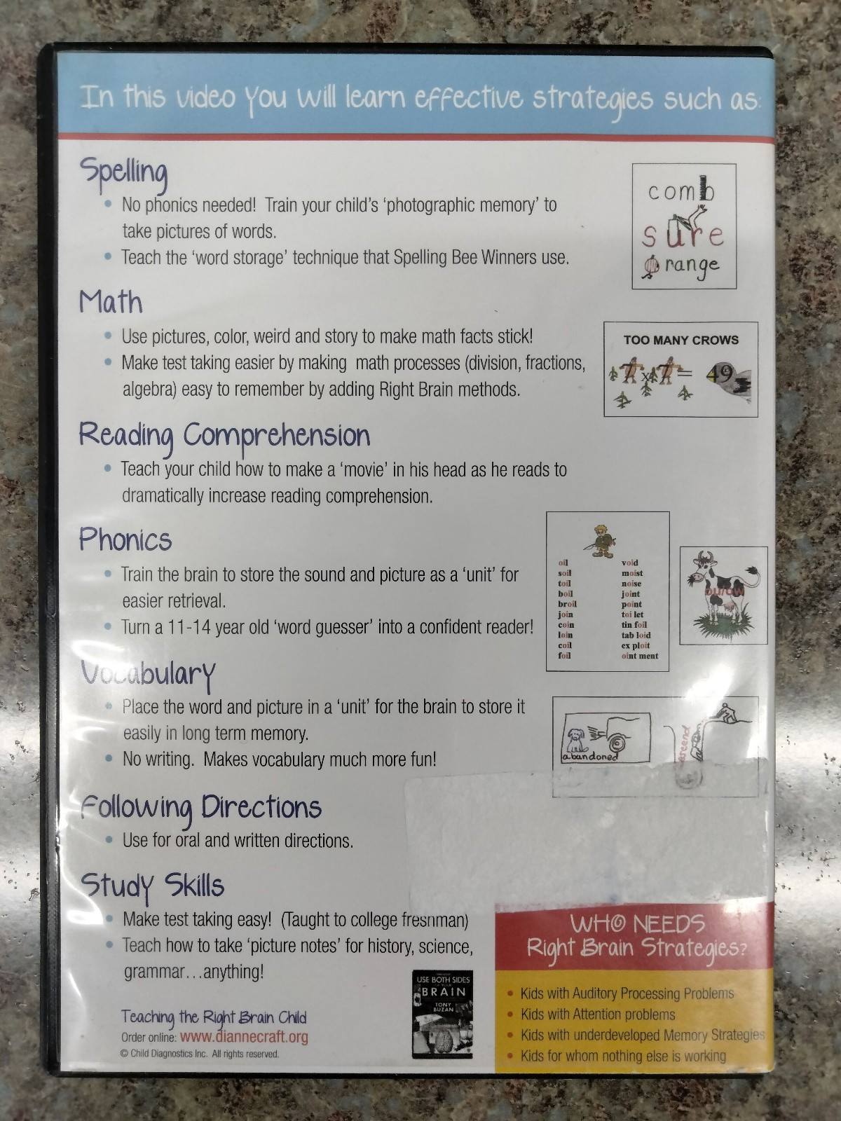 Teaching the Right Brain Child by Dianne Craft