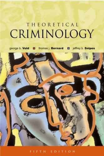 Theoretical Criminology – Hardcover, by Vold the late George B.; – Very Good x