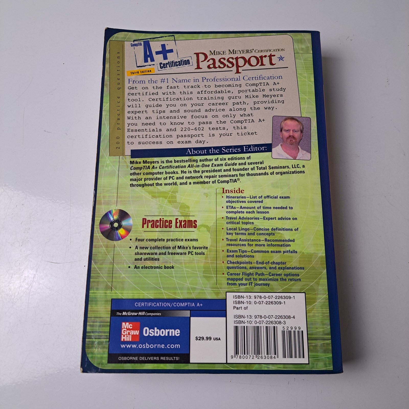 Tech Book Mike Meyers CompTIA A Plus Cert Passport Third Edition Practice Exams