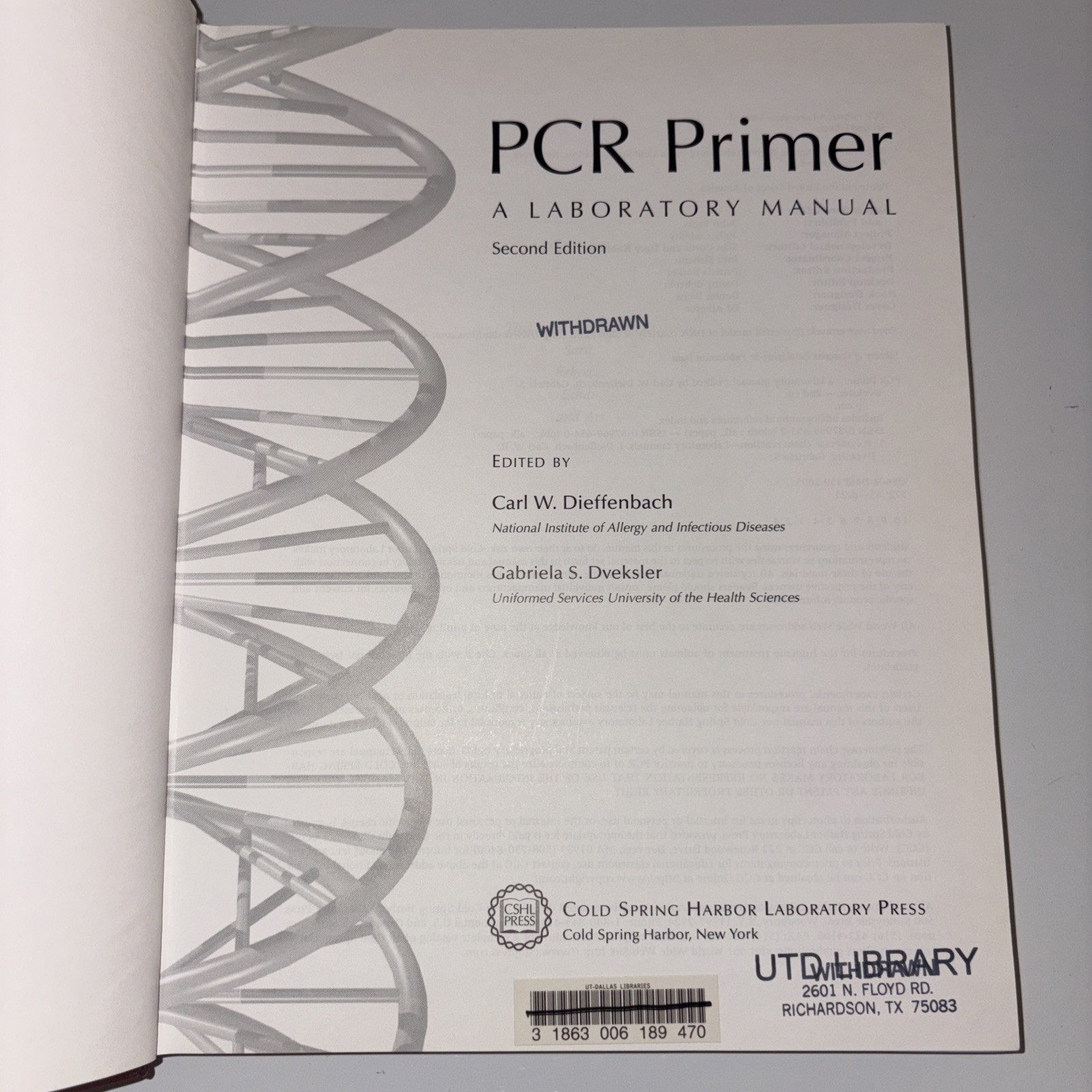 PCR Primer by Gabriela S. Dveksler (2003, Hardcover)