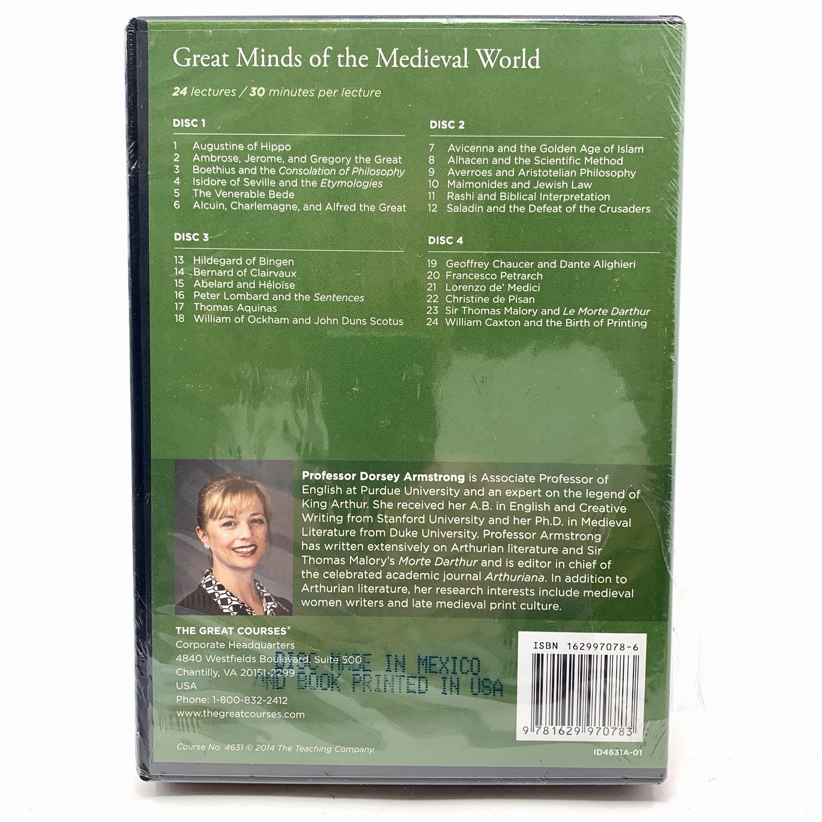 Great Minds Of The Medieval World The Great Courses Guidebook & DVD Set NEW
