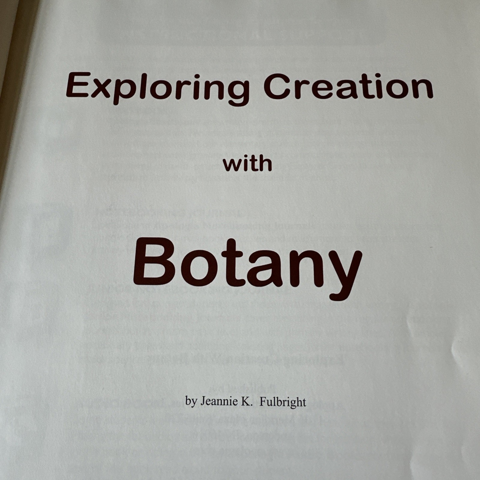 Exploring Creation With Botany Young Explorer Series – Apologia – PLUS Journal