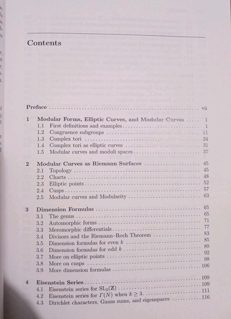 First Course in Modular Forms – Fred Diamond & J. Shurman– Springer Hardcover