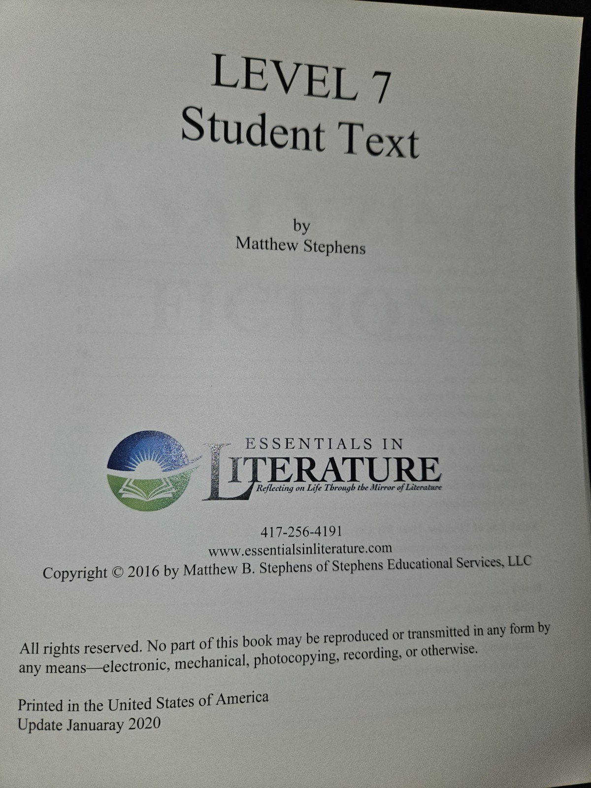 Essentials In Literature 7 New with DVD Lessons