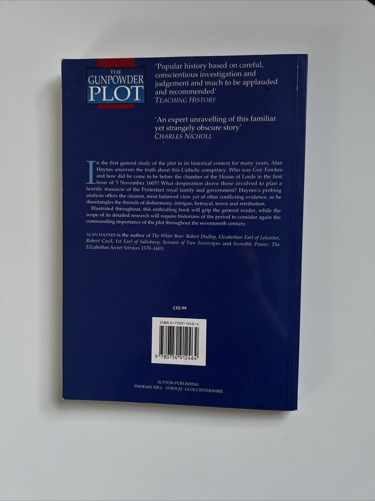 The Gunpowder Plot by Alan Haynes 1996 Sutton Publishing Paperback History Book