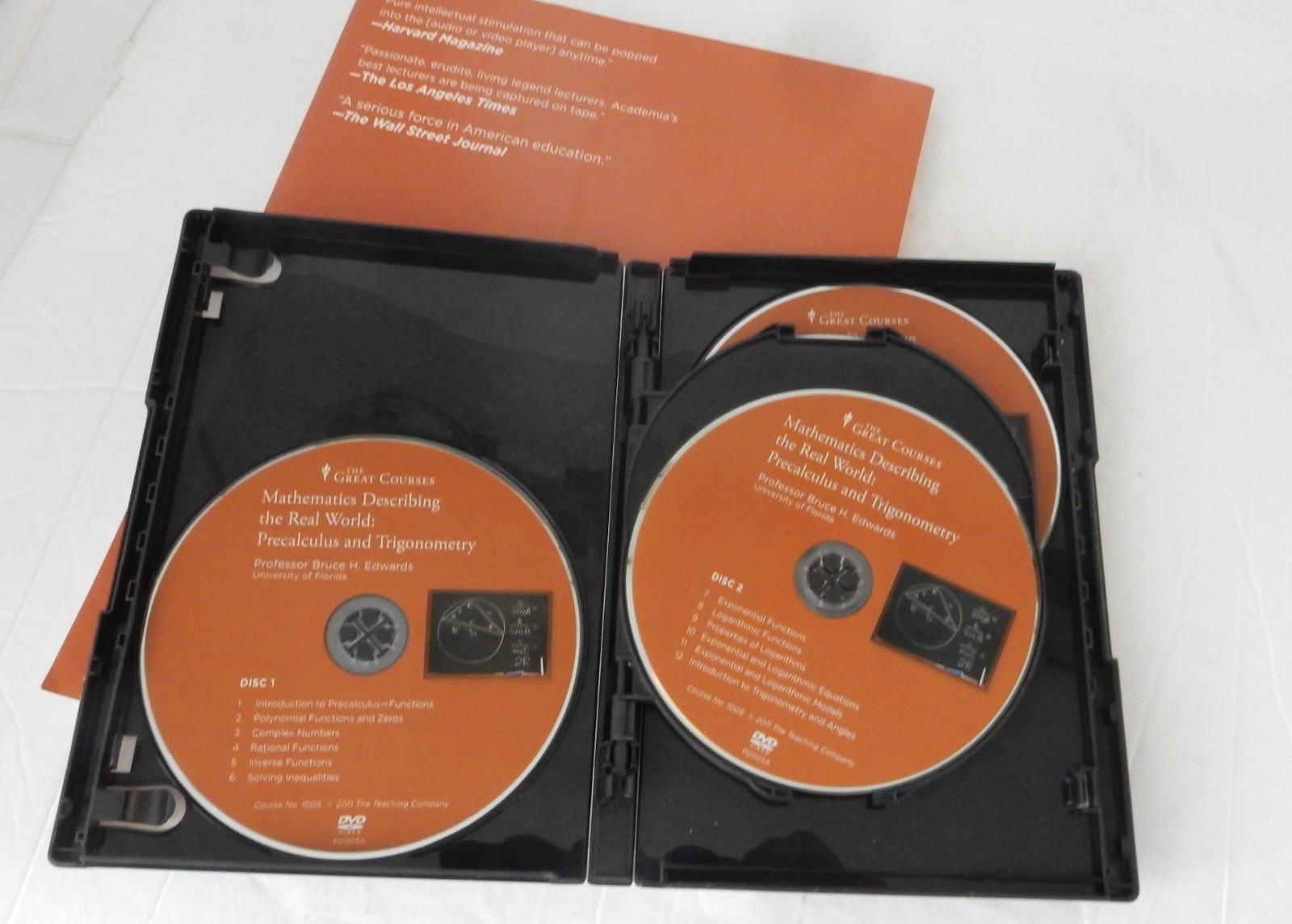 The Great Courses: Mathematics Describing the Real World, Precalc &Trig~DVD/WkBk