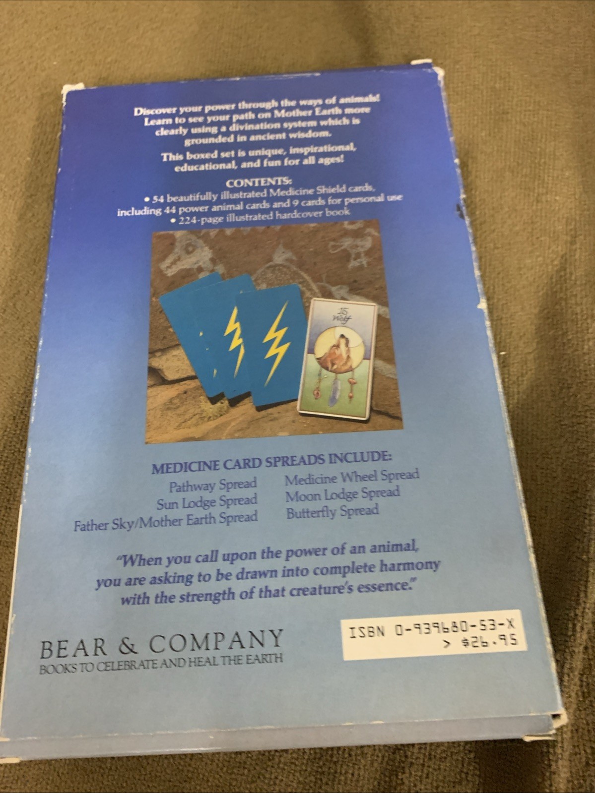 Medicine Cards Jamie Sams Vintage 1988 Box Set Vintage Brand New