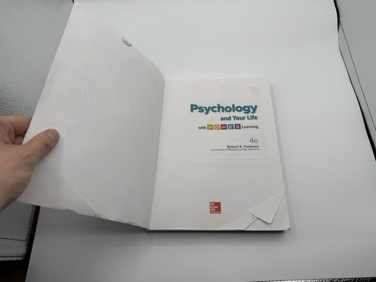 Psychology and Your Life with P. O. W. E. R Learning by Robert S. Feldman