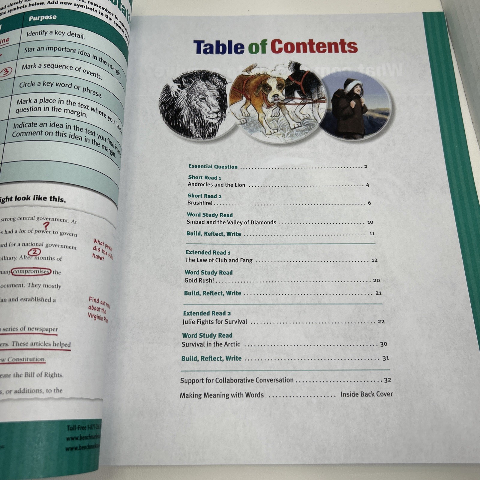 Up Against the Wild – Texts for Close Reading Grade 5 Unit 6 Benchmark Lot Of 5