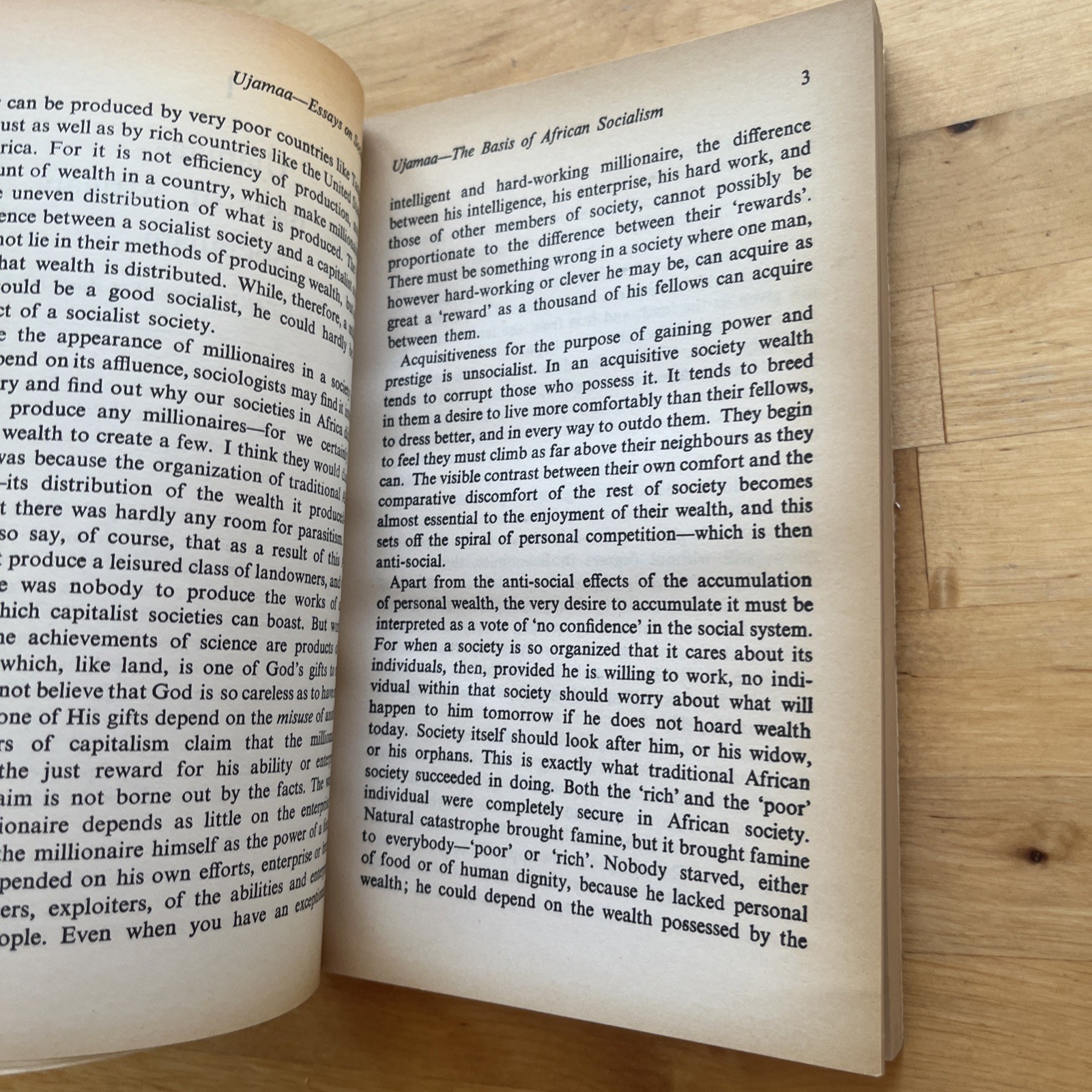 1973 Ujamaa- Essays on Socialism, Julius K Nyerere, Tanzanian History, Vtg Ppbk
