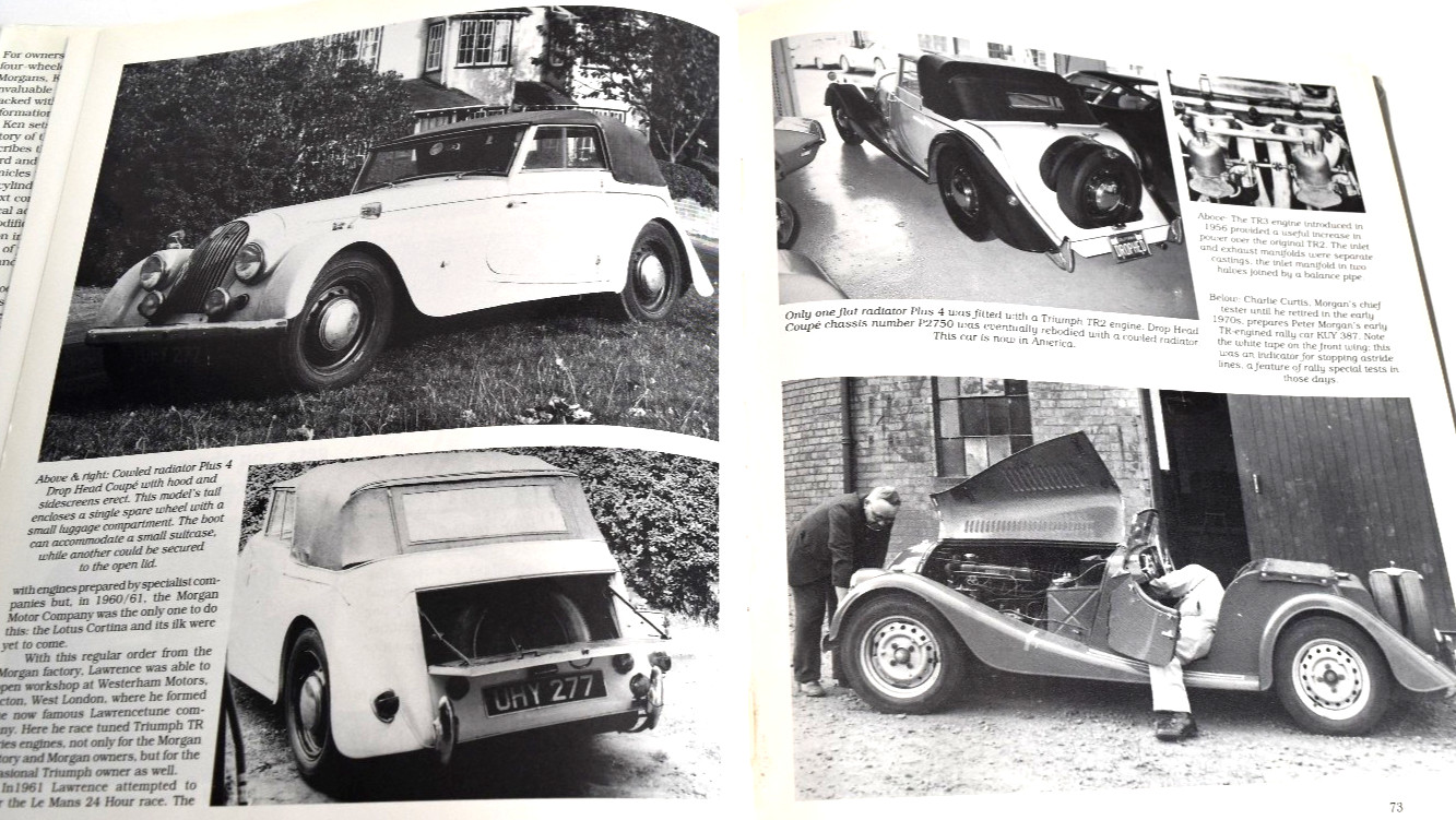 Completely MORGAN Foor Wheelers 1936 to 1968 by Ken Hill, Veloce *ACCEPTABLE*