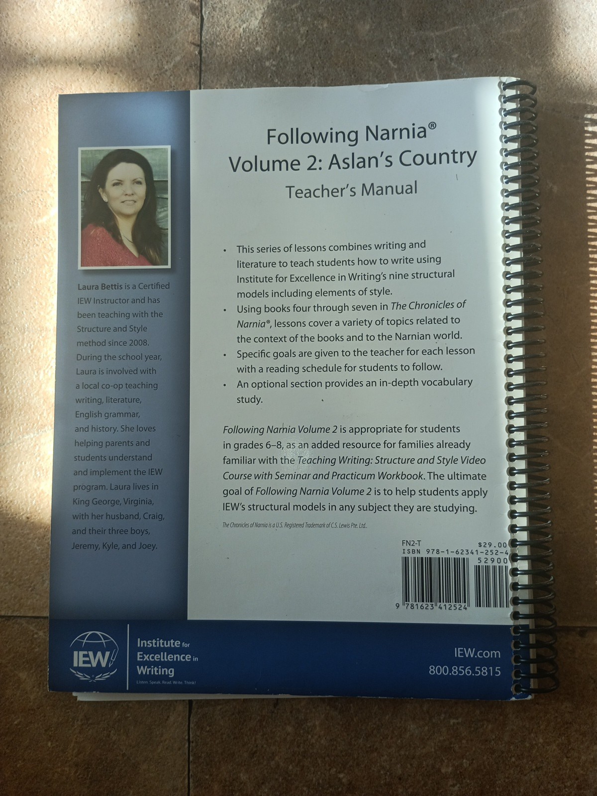 IEW Following Narnia Vol 2: Aslan’s Country Teacher’s Manual