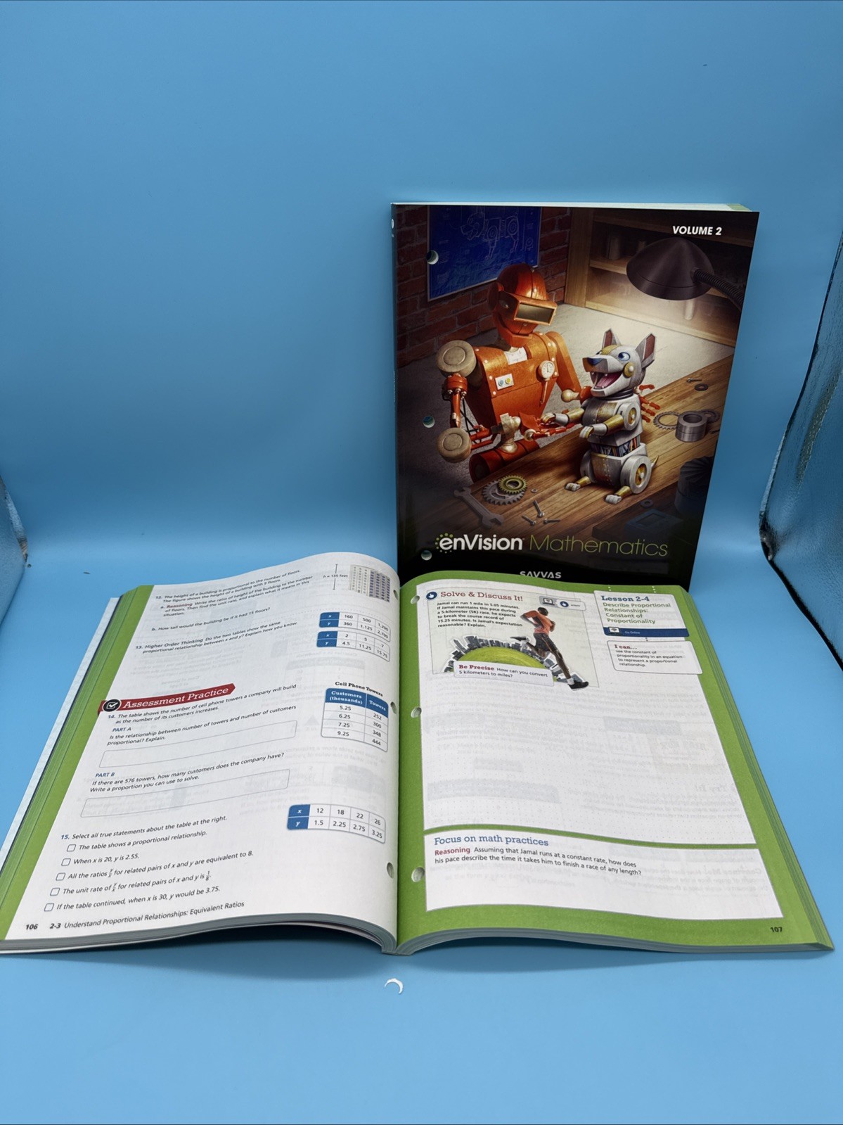 Savvas enVision Mathematics Grade 7 Student Volume 1 & 2 – 7th Grade Math NEW