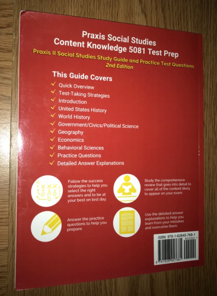 PRAXIS SOCIAL STUDIES & ELA ENGLISH CONTENT KNOWLEDGE BOOK SET TEST PREP II