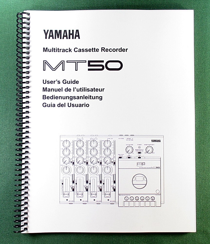 Yamaha MT50 Instruction Manual: 36 Pages & Protective Covers!